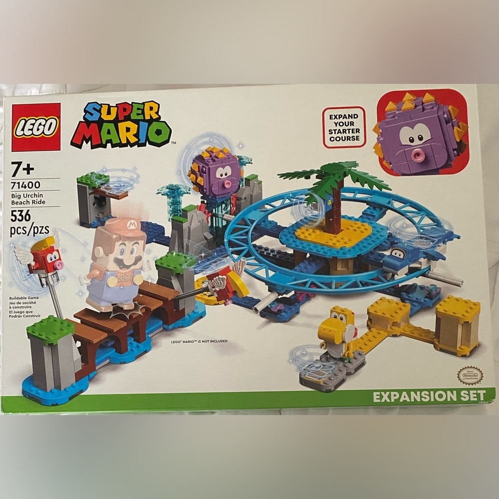 LEGO Super Mario Big Urchin Beach Ride Expansion Set 71400 Building Kit